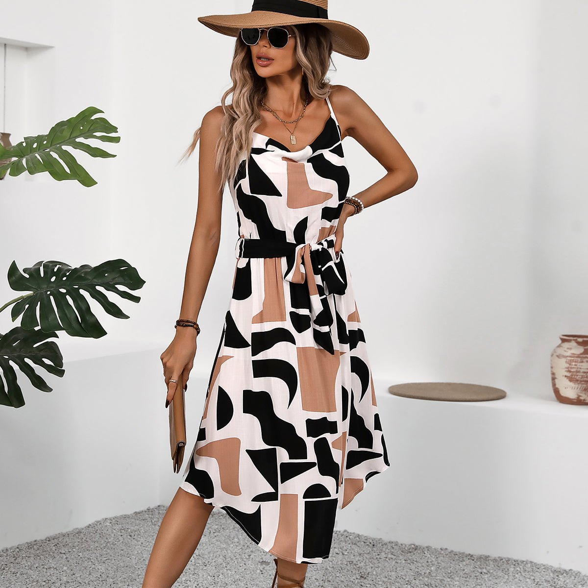 Fashion Printed Sleeveless Casual Dress - Image 6