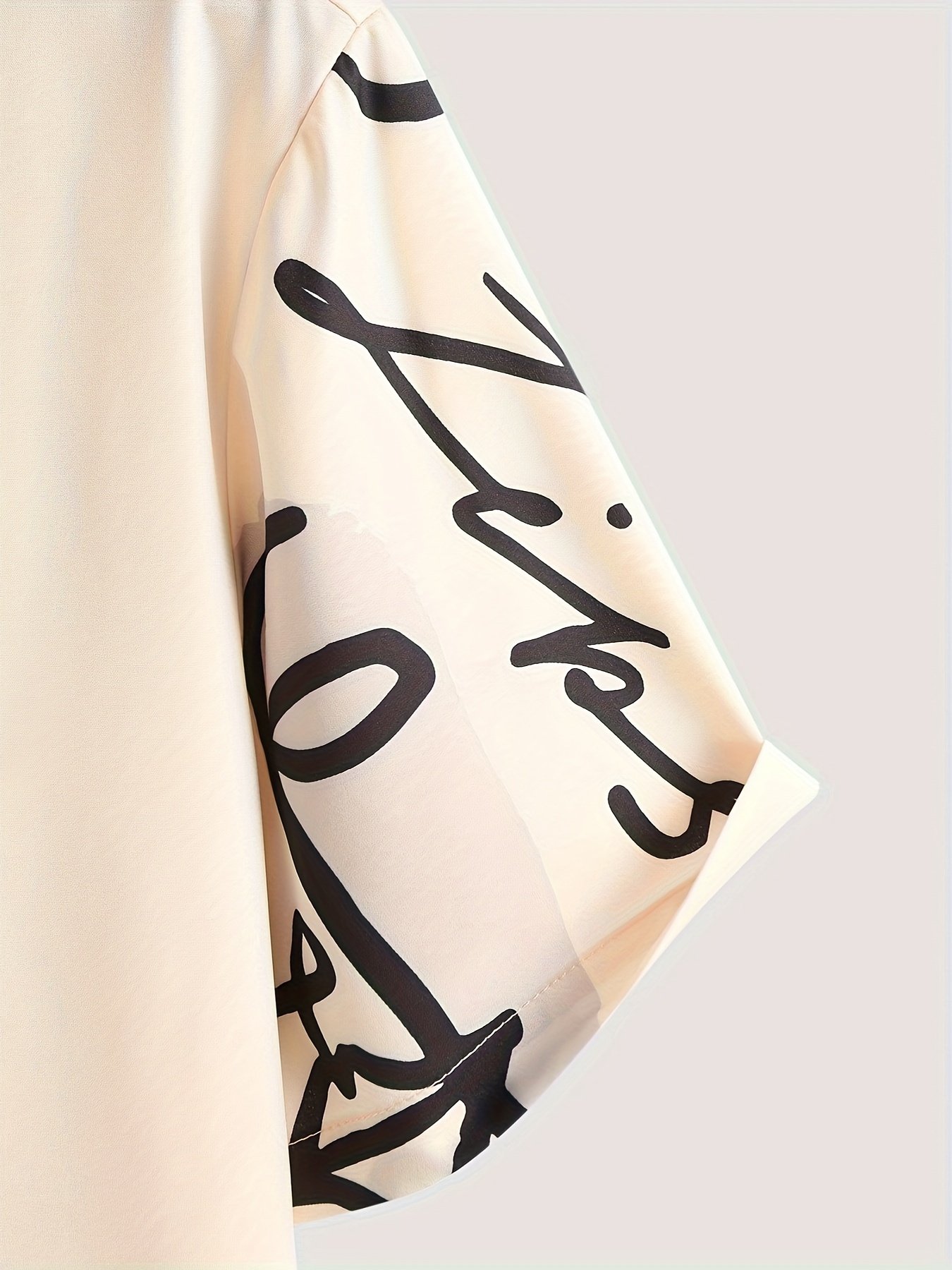 Men??s Stylish Loose Giraffe Print Shirt, Casual Breathable Lapel Button Up Short Sleeve Shirt For Summer Outdoor Activities - Image 8