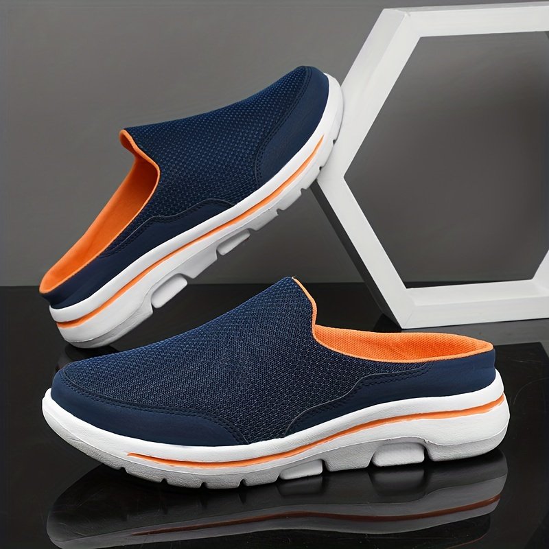 Men??s Slip-on Mules Half Sneakers, Casual Walking Shoes Outdoor, Backless Sneakers, Open Back Shoes - Image 4