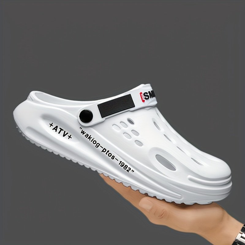 Men??s Clogs, Slip-on Closed Toe Sandals, Soft Sole Walking Shoes, Outdoor Garden Shoe Beach Sandals - Image 2