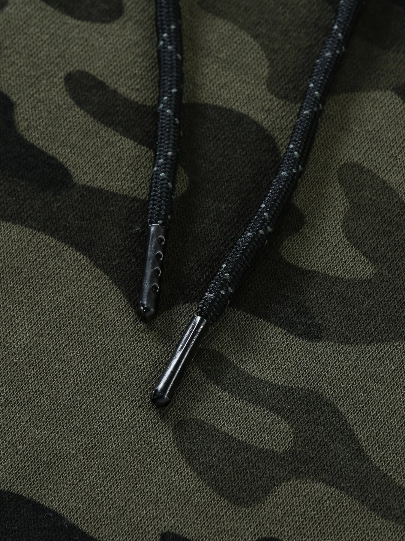 Men??s Camo Loose Pullover Hooded Fleece Sweatshirt For Autumn And Winter - Image 8