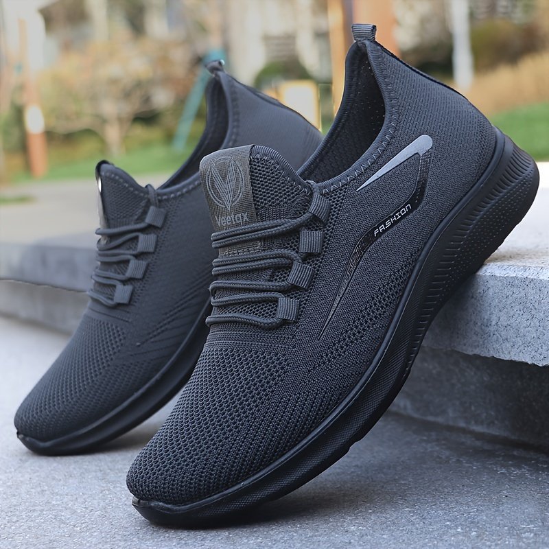 Men??s Slip-on Sneakers With Shoelaces ?C Odor-resistant Athletic Shoes ?C Lightweight And Breathable - Image 2