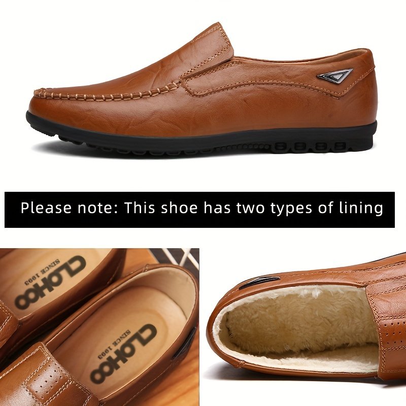 CLOHOO Men??s Handmade Comfortable Non Slip Loafers With Assorted Colors - Image 10