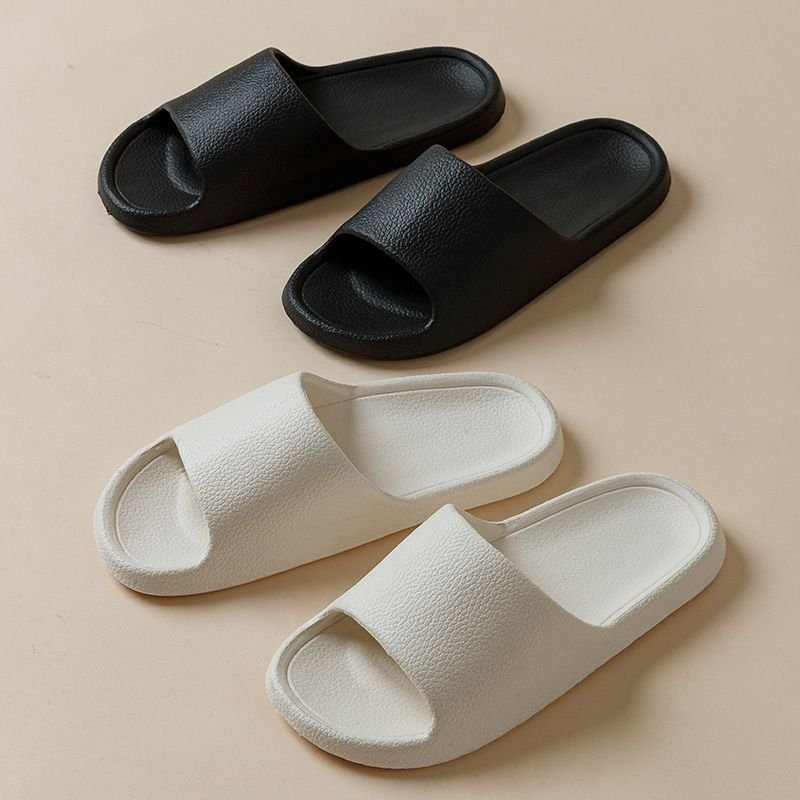 Simple Solid Color Slides, Casual Open Toe Soft Sole Shoes, Comfortable Indoor Home Bathroom Shower Slides - Image 8