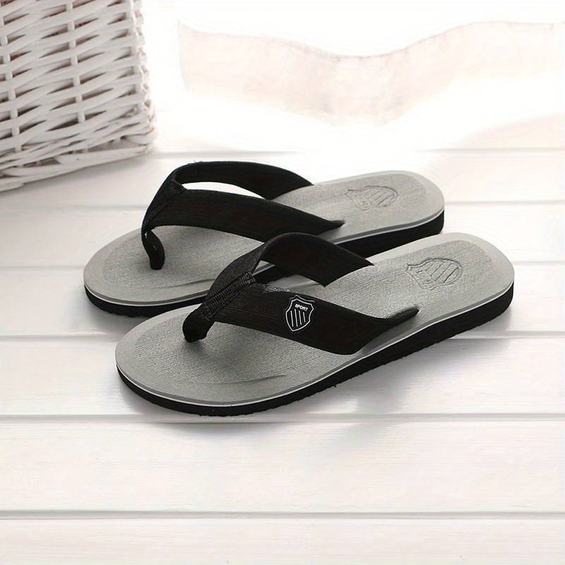 Men??s Trendy Lightweight Portable Flip Flops, Comfy Non Slip Casual EVA Thong Sandals For Men??s Outdoor Activities - Image 2