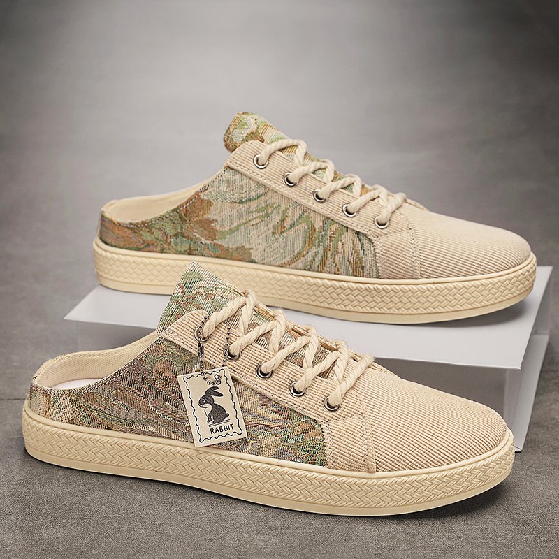 Men??s Trendy Hollow Out Breathable Mule Shoes, Comfy Non Slip Casual Lace Up Durable Shoes, Men??s Footwear - Image 7