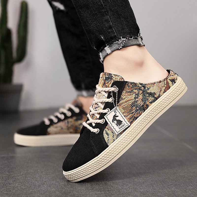 Men??s Trendy Hollow Out Breathable Mule Shoes, Comfy Non Slip Casual Lace Up Durable Shoes, Men??s Footwear - Image 10
