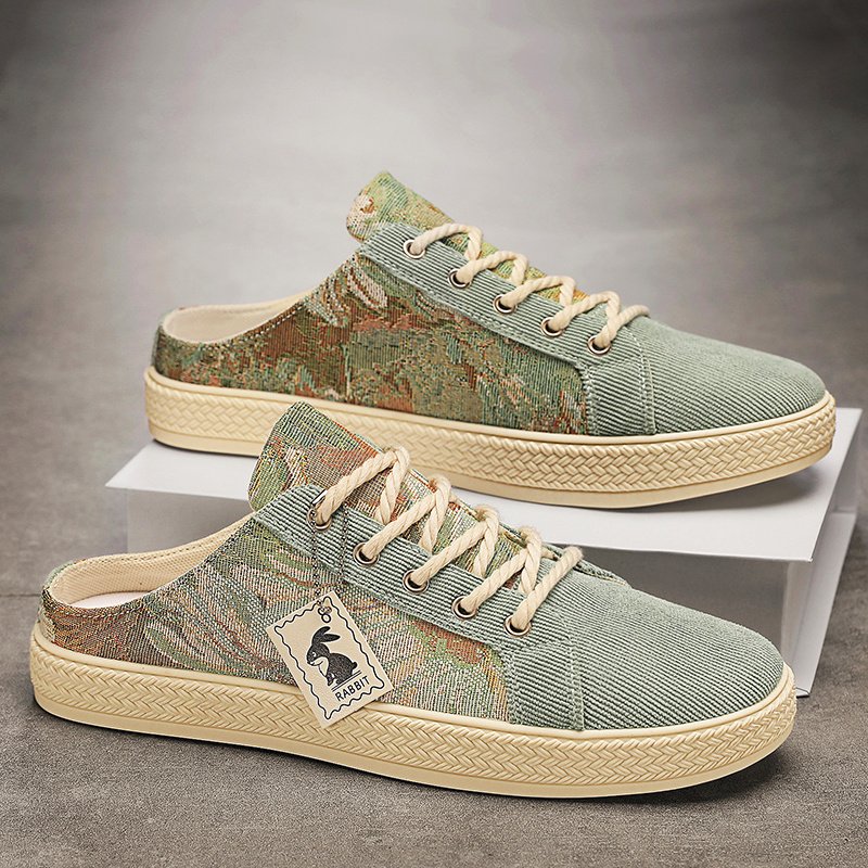 Men??s Trendy Hollow Out Breathable Mule Shoes, Comfy Non Slip Casual Lace Up Durable Shoes, Men??s Footwear - Image 5