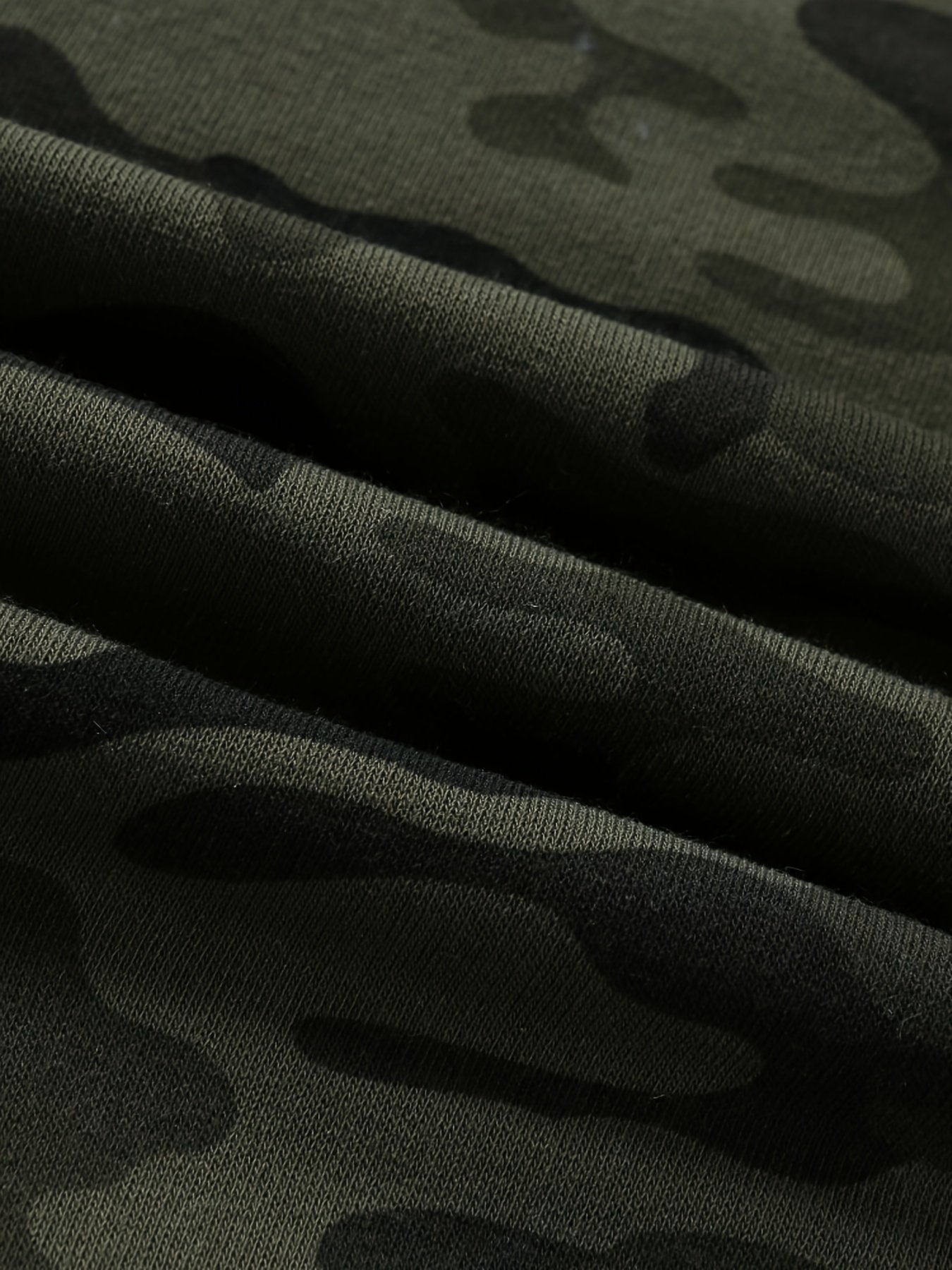 Men??s Camo Loose Pullover Hooded Fleece Sweatshirt For Autumn And Winter - Image 12