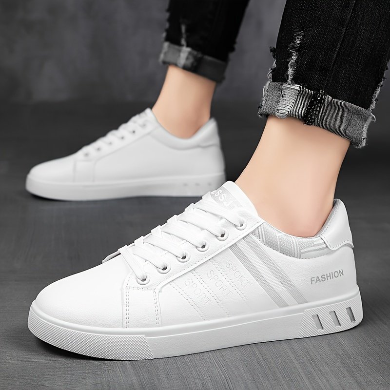 Men??s Trendy Street Style Low Top Skateboard Shoes, Comfy Non Slip Lace Up Durable Sneakers For Men??s Outdoor Activities - Image 8