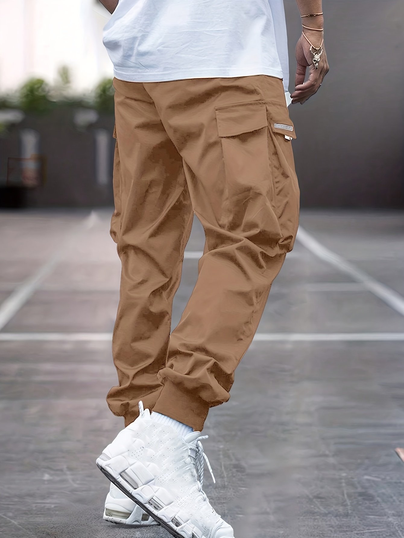 Trendy Men??s Casual Cargo Pants With Pocket, Men??s Outfits For Spring And Autumn - Image 5