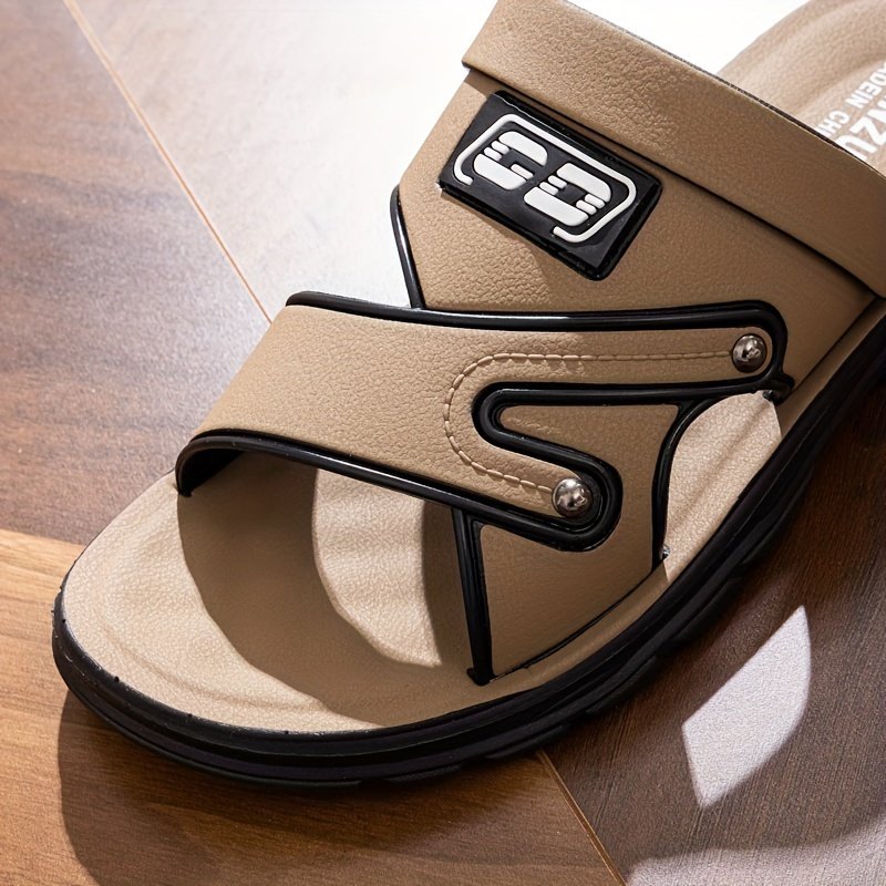 Men??s Alphabet Design Casual Dual-Purpose Sandals Slippers, Non-Slip Beach Shoes For Summer Outdoor - Image 10