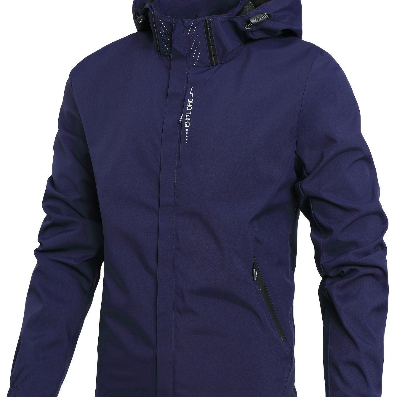 Men??s Lightweight Waterproof Rain Jacket, Hooded Shell Outdoor Raincoat Hiking Windbreaker Jacket Coat - Image 9