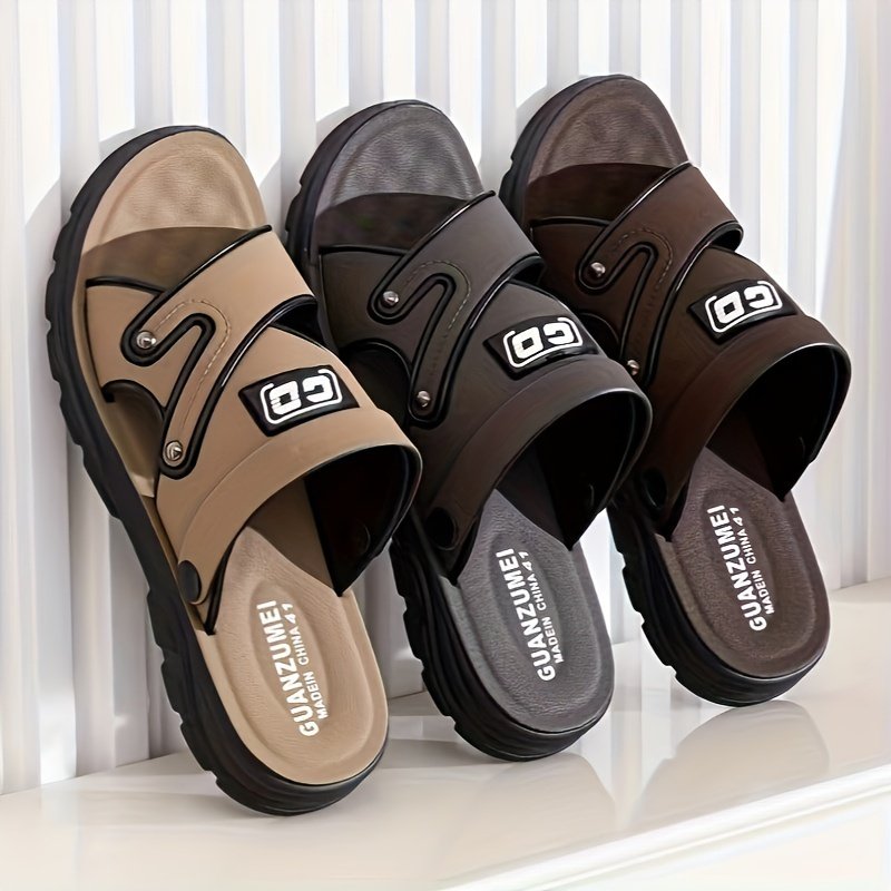 Men??s Alphabet Design Casual Dual-Purpose Sandals Slippers, Non-Slip Beach Shoes For Summer Outdoor - Image 6