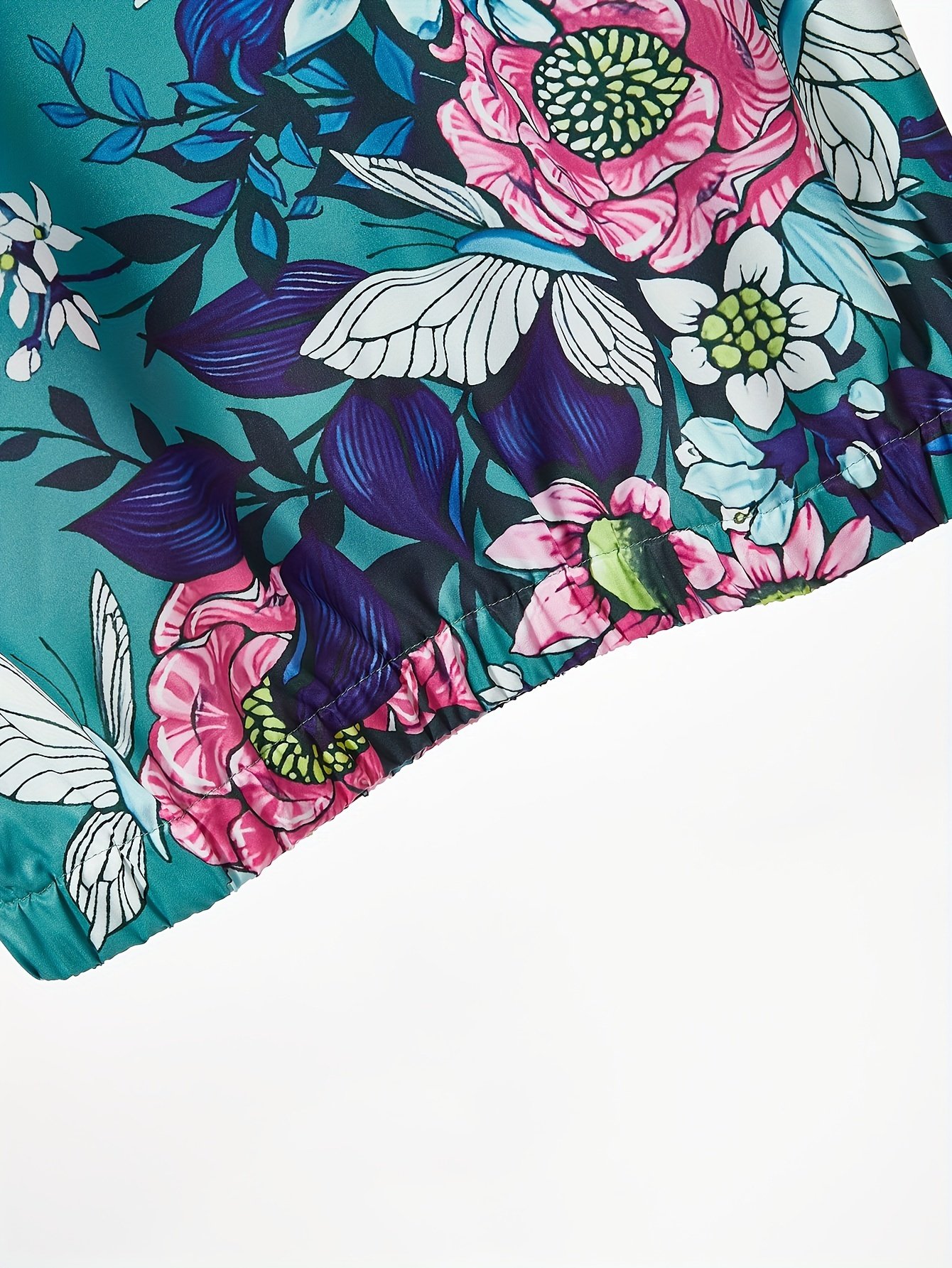 Elegant Two Piece Set, Floral Print Crew Neck Tank Top & Elastic Waist Pocket Pants Outfits For Spring & Summer, Women??s Clothing - Image 6
