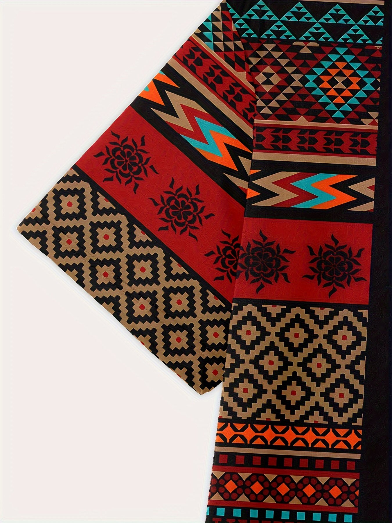 Men??s Ethnic Graphic Print T-shirt, Casual Short Sleeve Crew Neck Tee, Men??s Clothing For Summer Outdoor - Image 7