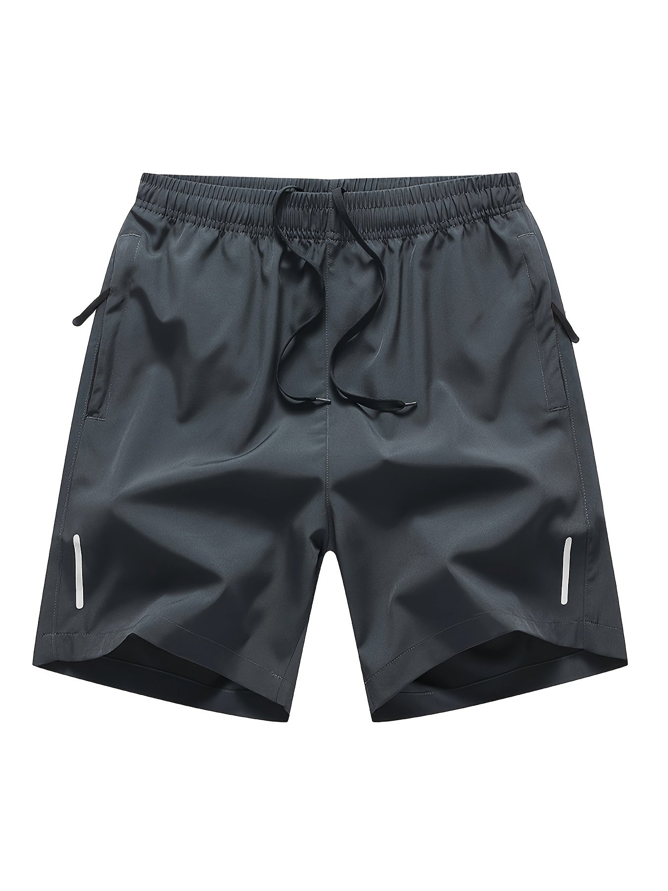 3pcs Men??s Solid Fashion Active Shorts, Drawstring Shorts With Zipper Pockets For Summer Training, Summer Daily - Image 8
