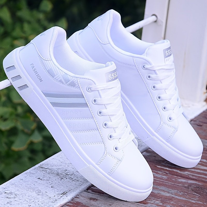 Men??s Trendy Street Style Low Top Skateboard Shoes, Comfy Non Slip Lace Up Durable Sneakers For Men??s Outdoor Activities - Image 2