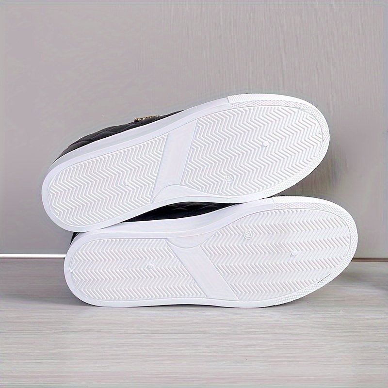 Women??s Plaid Pattern Sneakers, Casual Lace Up Outdoor Shoes, Comfortable Low Top Shoes - Image 5