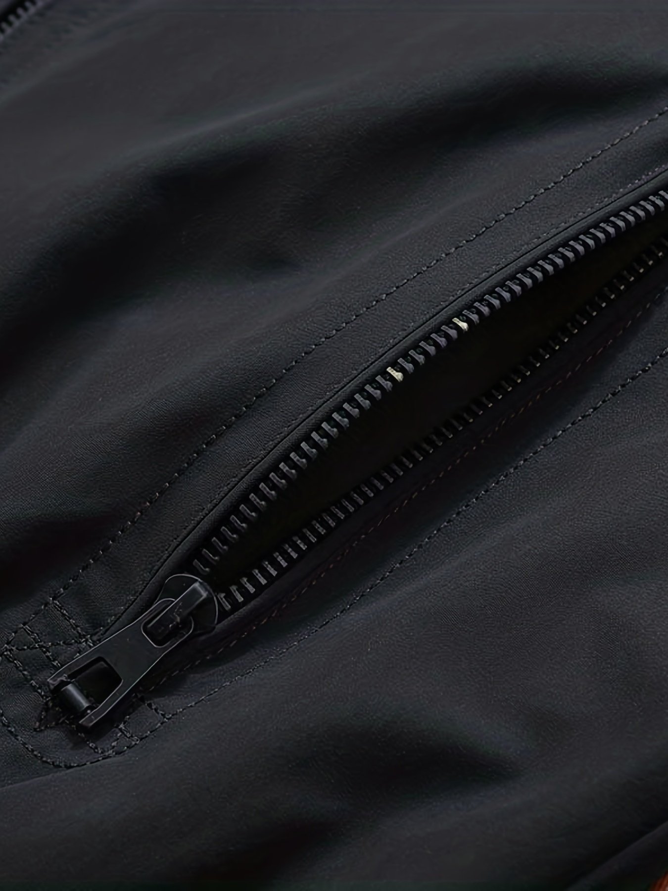 Men??s Sports Jacket Coat Lapel Zipper Pockets Windproof Ribbed Cuff Coat For Daily Wear - Image 7