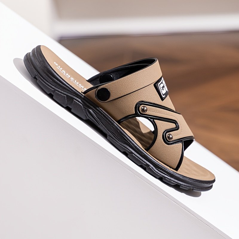 Men??s Alphabet Design Casual Dual-Purpose Sandals Slippers, Non-Slip Beach Shoes For Summer Outdoor - Image 8