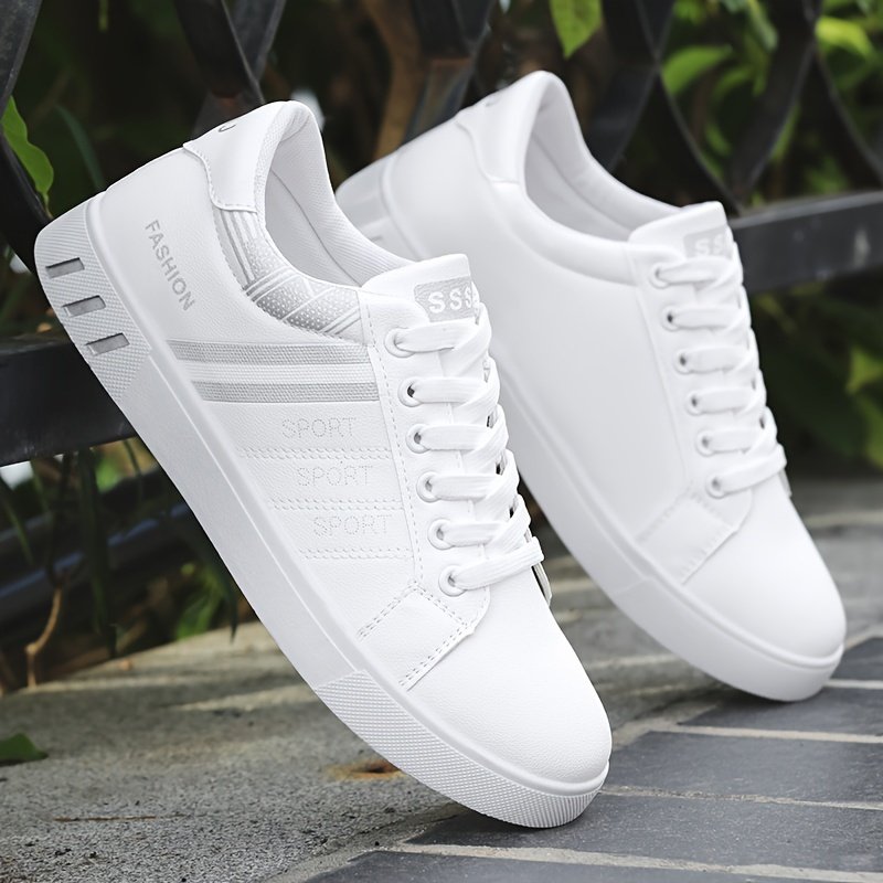 Men??s Trendy Street Style Low Top Skateboard Shoes, Comfy Non Slip Lace Up Durable Sneakers For Men??s Outdoor Activities - Image 6