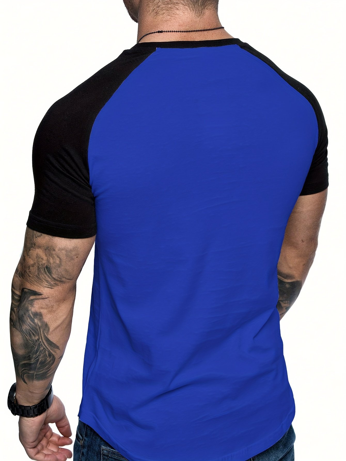 Chic Printed T-shirt, Men??s Casual Street Style Stretch Round Neck Tee Shirt For Summer - Image 6