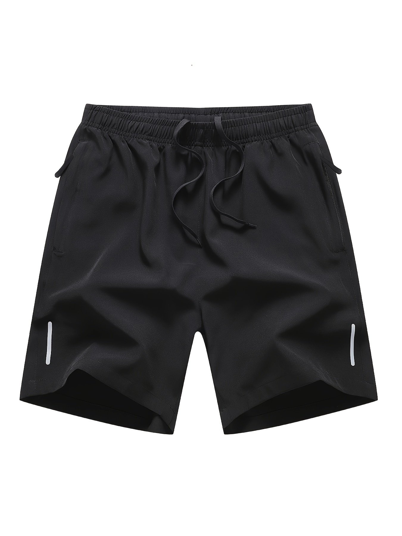 3pcs Men??s Solid Fashion Active Shorts, Drawstring Shorts With Zipper Pockets For Summer Training, Summer Daily - Image 6