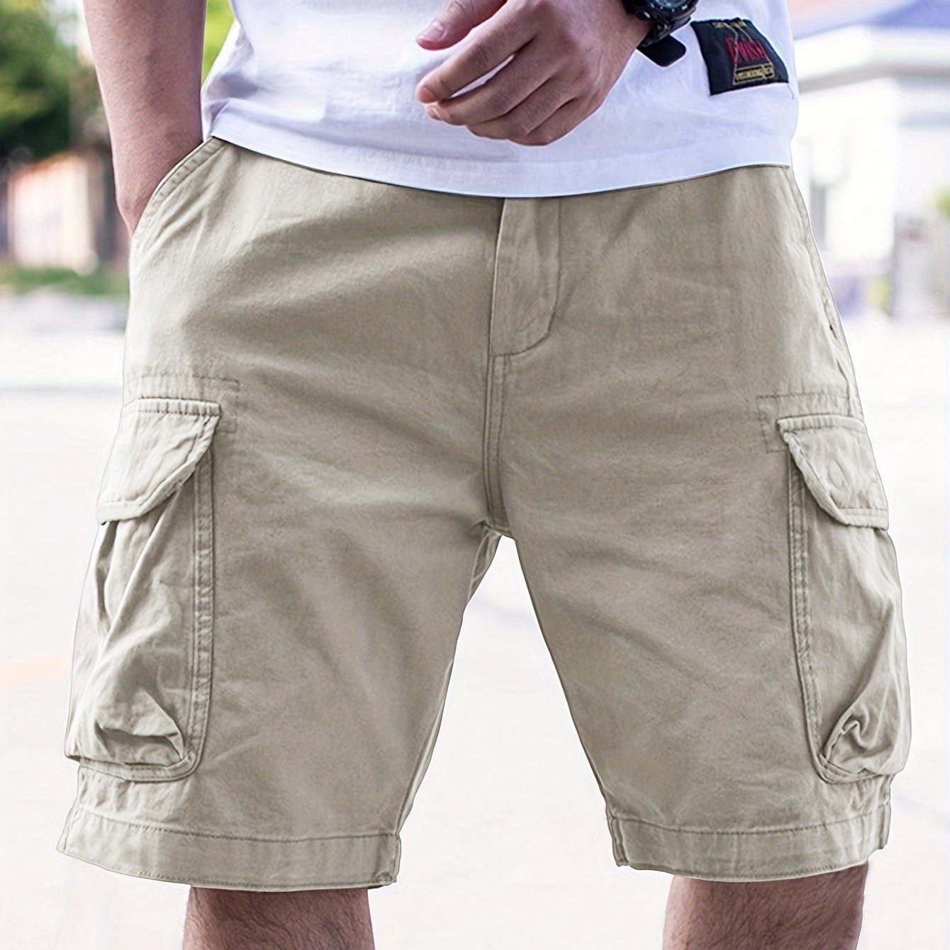 Men??s Cargo Shorts Pants Outdoor Hiking Multi-Pocket Utility Shorts, Casual Style, For Summer Hiking Cycling - Image 5