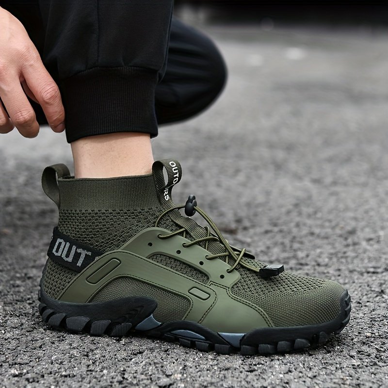Men??s Trendy Breathable Sneakers, Wear-resistant Non-Slip Outdoor Shoes For Hiking Fishing - Image 7