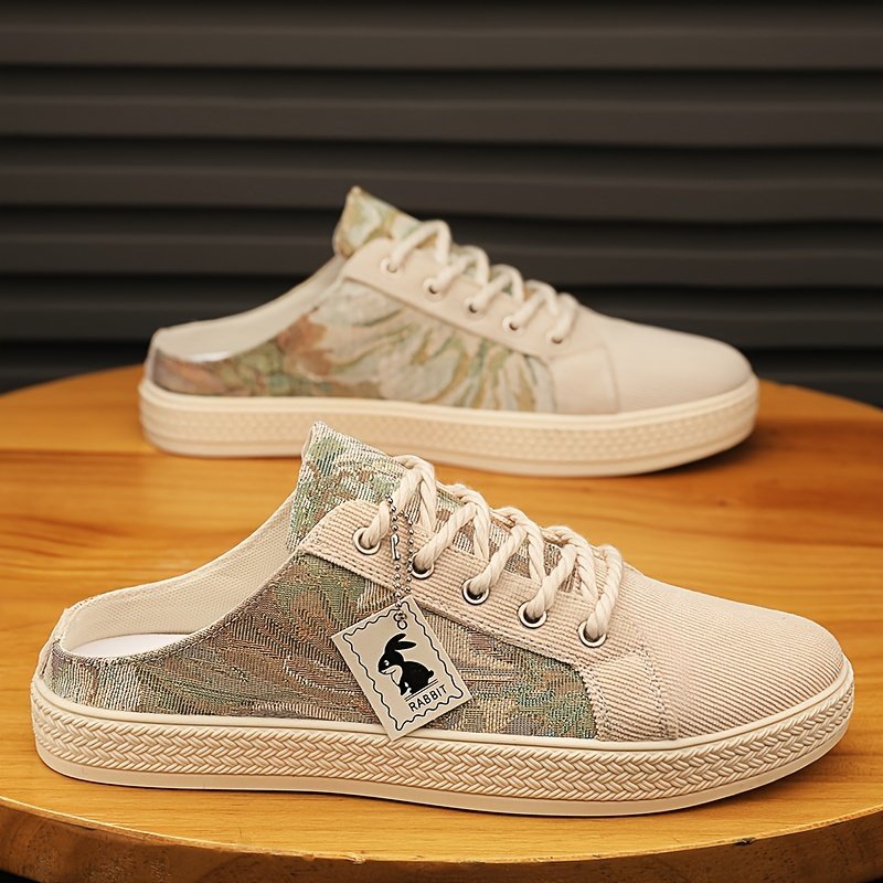 Men??s Trendy Hollow Out Breathable Mule Shoes, Comfy Non Slip Casual Lace Up Durable Shoes, Men??s Footwear - Image 12