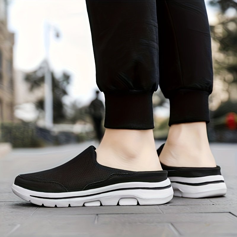 Men??s Slip-on Mules Half Sneakers, Casual Walking Shoes Outdoor, Backless Sneakers, Open Back Shoes - Image 11