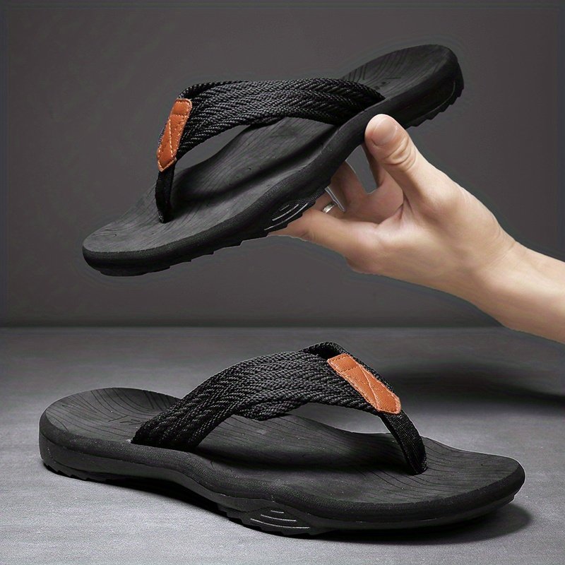 Men??s Trendy Outdoor Beach Slip On Strap Flip Flops, Casual Outdoor Slippers With Assorted Colors - Image 5