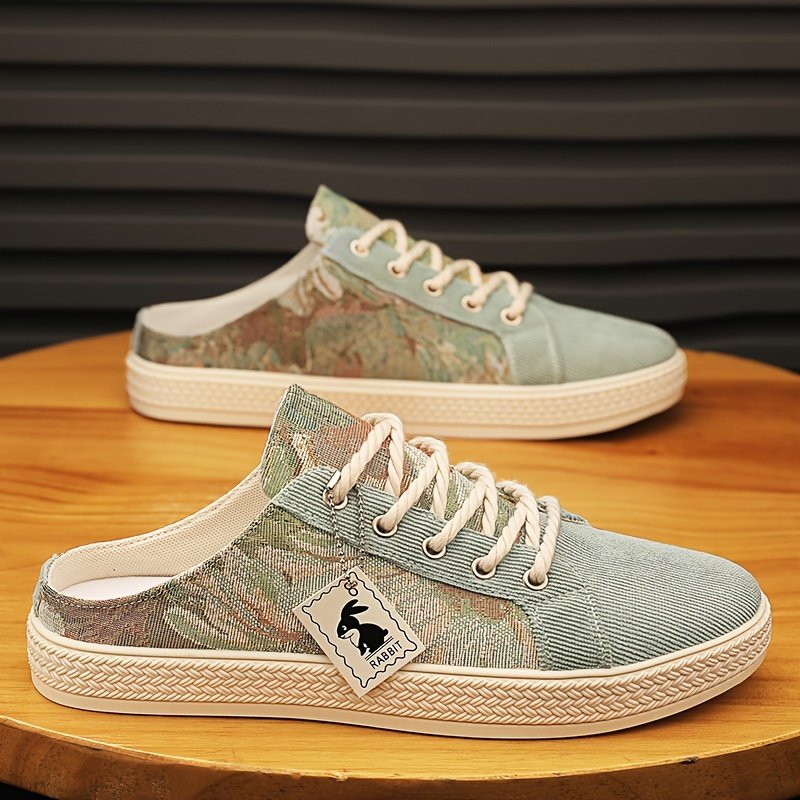 Men??s Trendy Hollow Out Breathable Mule Shoes, Comfy Non Slip Casual Lace Up Durable Shoes, Men??s Footwear - Image 13