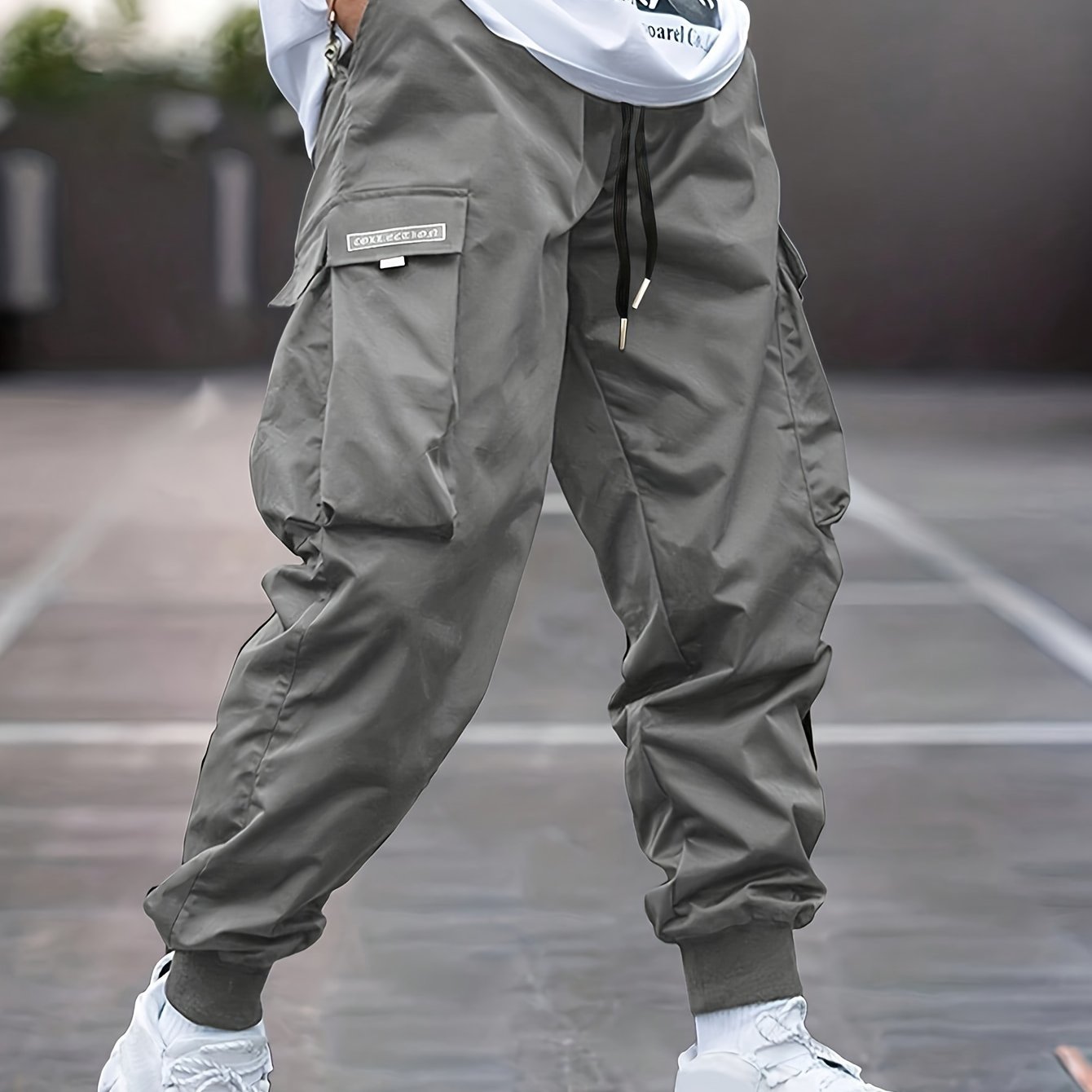 Trendy Men??s Casual Cargo Pants With Pocket, Men??s Outfits For Spring And Autumn - Image 2