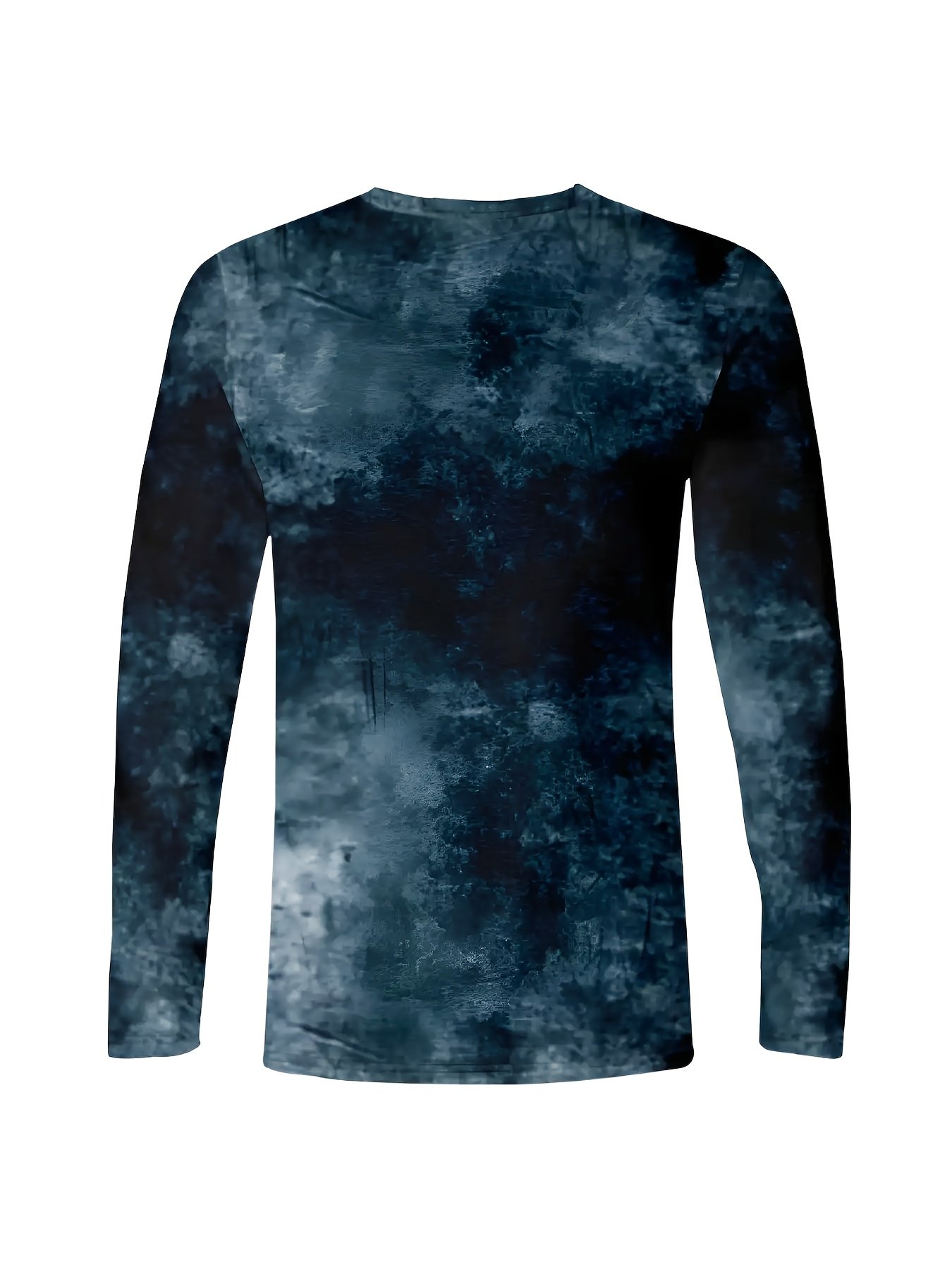 Classic Cross And Letter Print Men??s Creative Long Sleeve Crew Neck T-shirt For Spring Fall, Gift For Men - Image 3