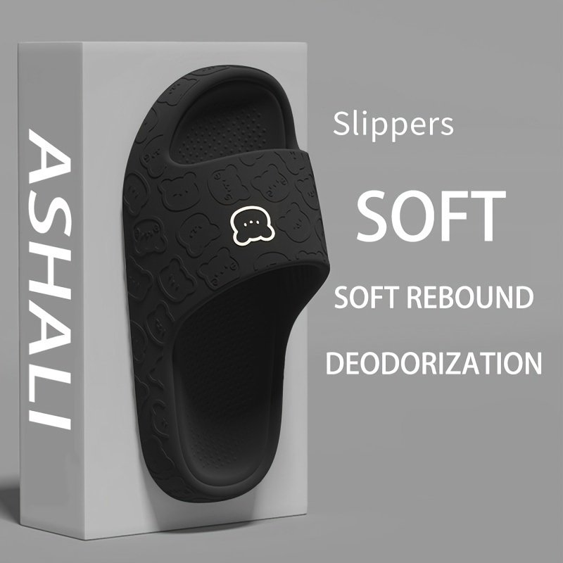 Unisex Open Toe Breathable Soft Sole Slippers, Comfy Non Slip Casual EVA Slides For Men??s & Women??s Indoor Outdoor Activities