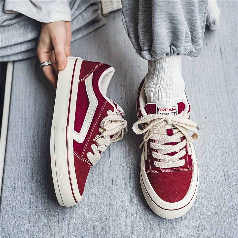 Men??s Classic Striped Trendy Skateboard Shoes Lace Up Non Slip Low Top Comfy Sneakers For Outdoor Walking Jogging Campus Street Holiday All Seasons - Image 10