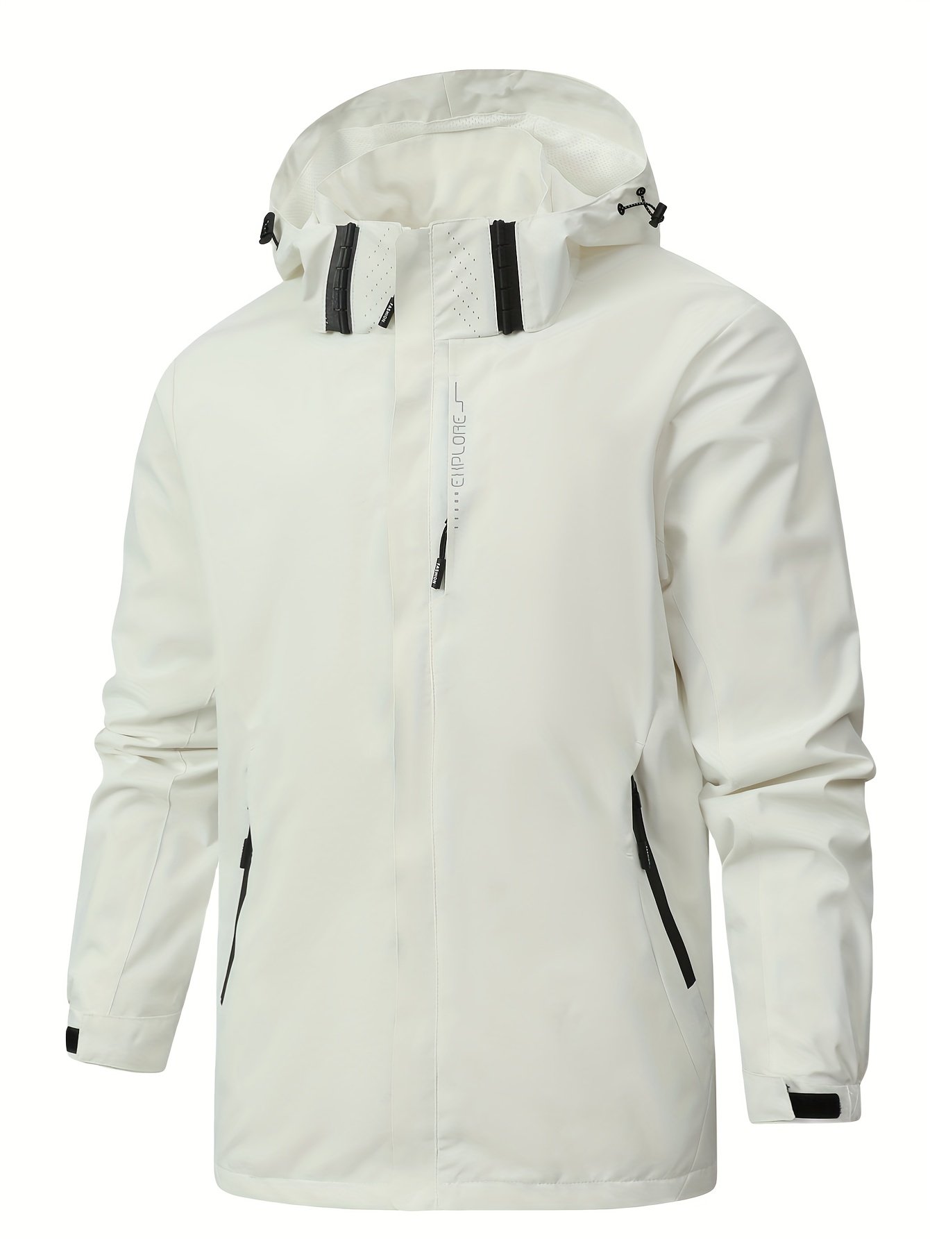 Men??s Lightweight Waterproof Rain Jacket, Hooded Shell Outdoor Raincoat Hiking Windbreaker Jacket Coat - Image 11