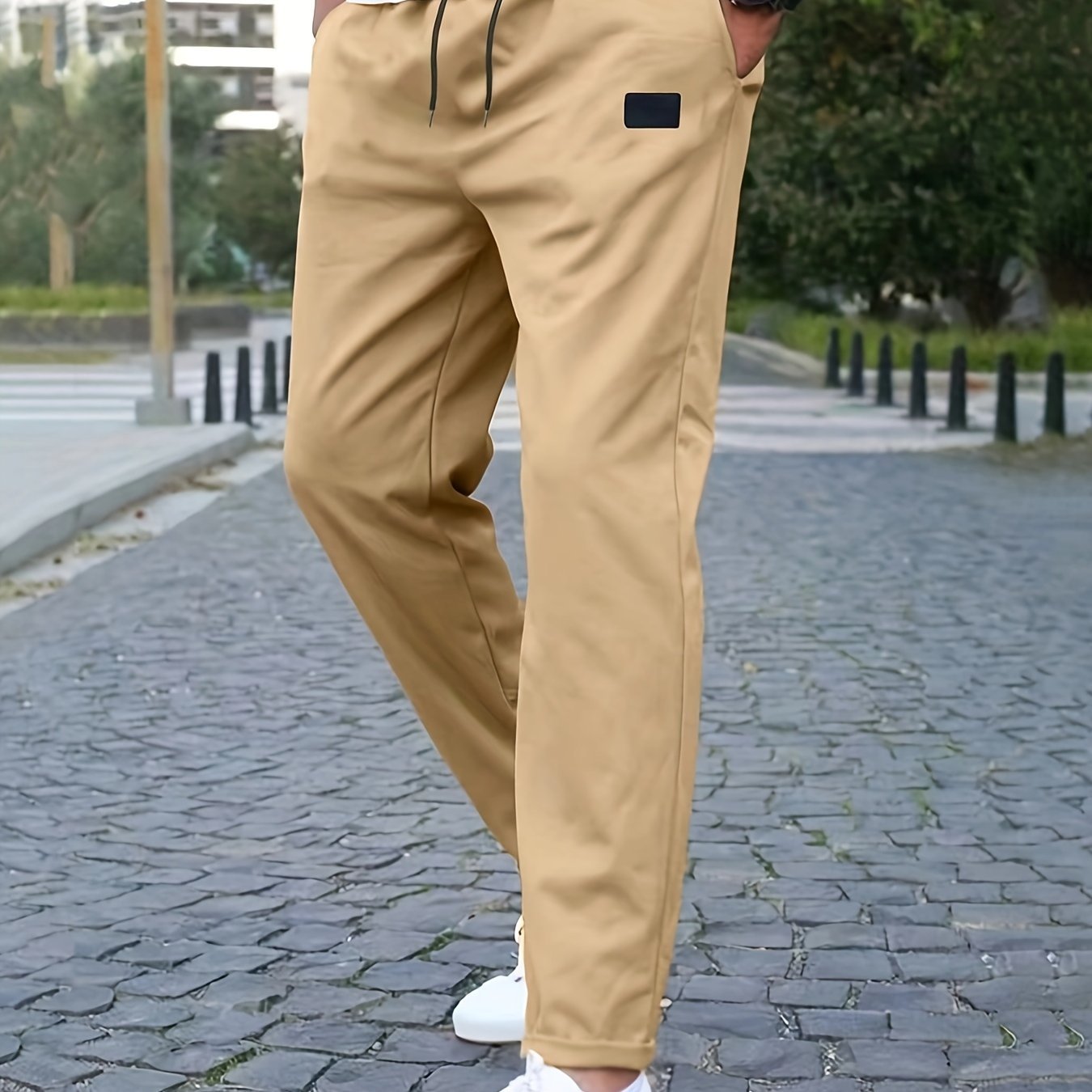 Men??s Casual Waist Drawstring Joggers, Chic Stretch Sports Pants - Image 3