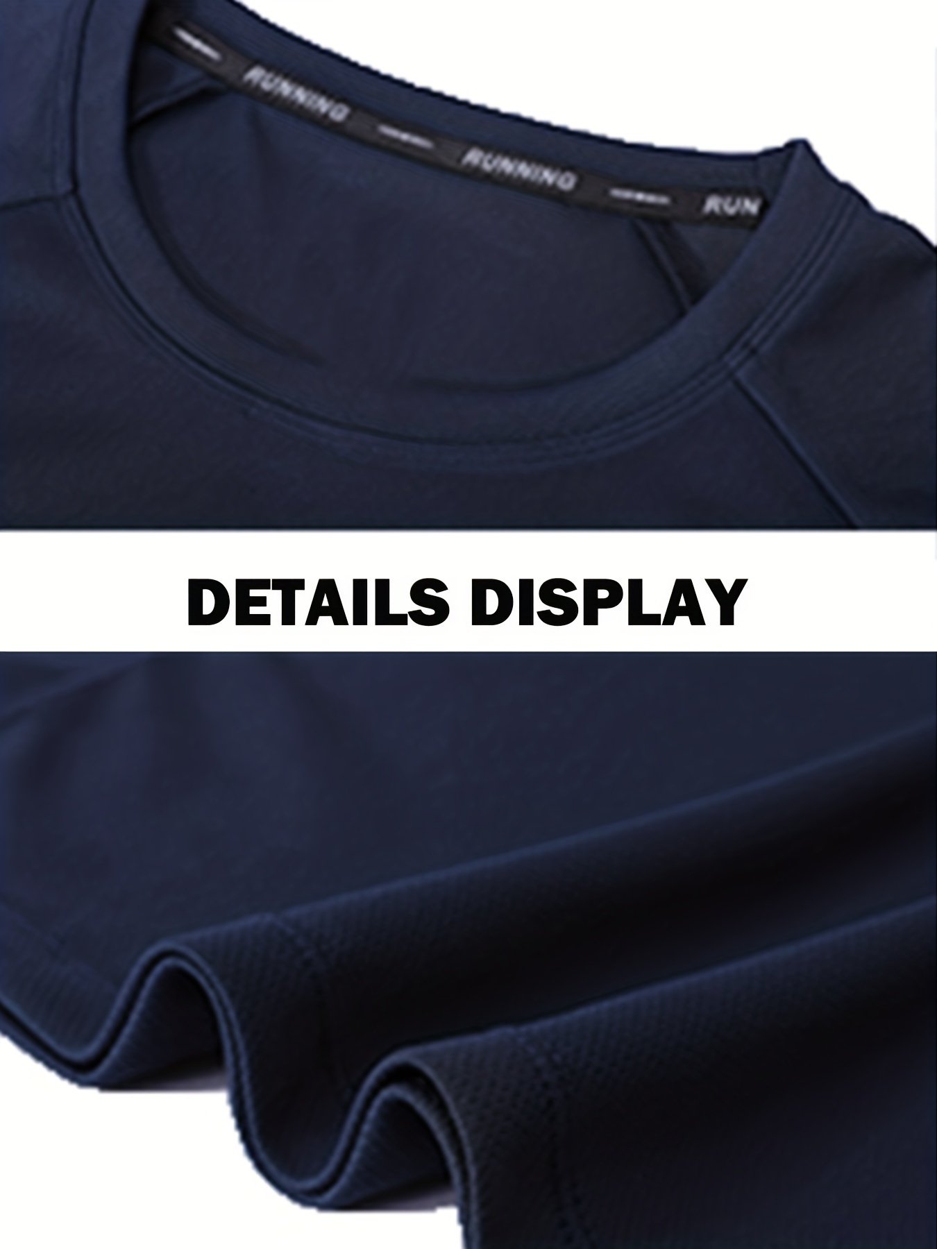 3pcs Men??s Athletic Short Sleeve Crew Neck Moisture-wicking Shirts, Undershirt With Sleeve Electrocardiography Print, Sports Comfy Tee - Image 10