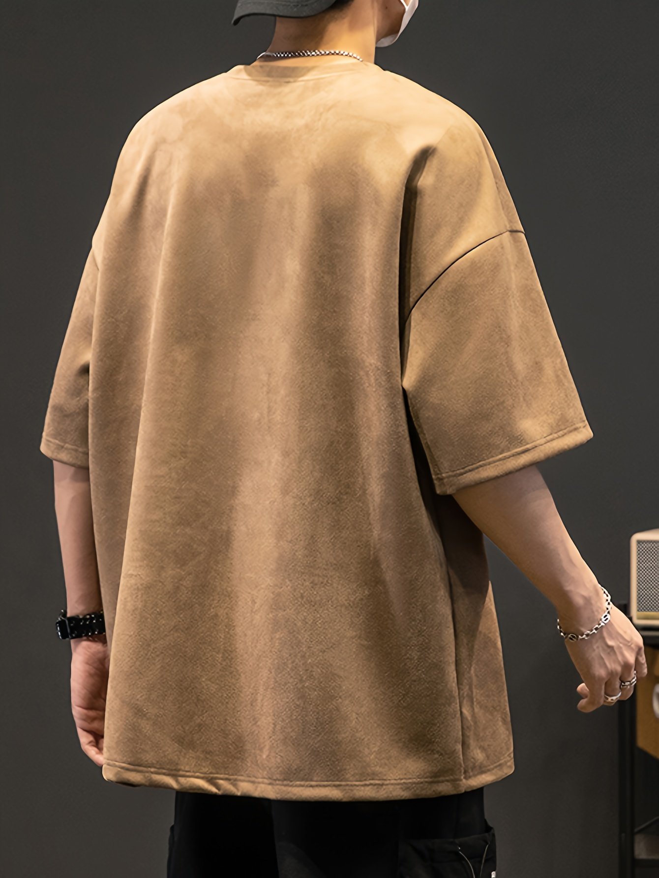 Solid Loose Crew Neck Short Sleeve T-shirt For Men, Casual Summer T-Shirt For Daily Wear And Vacation Resorts - Image 10