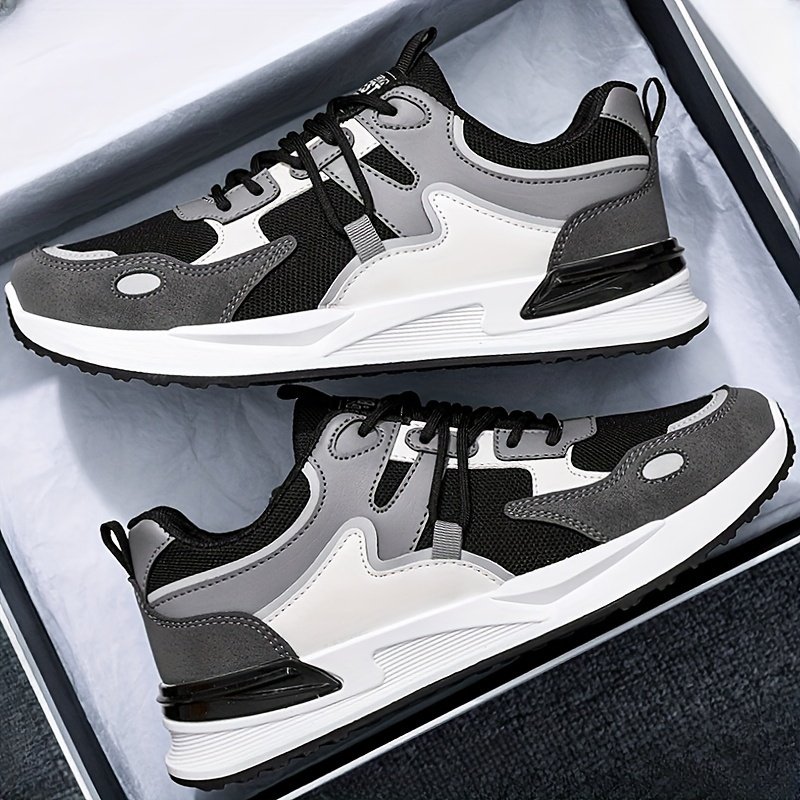 Men??s Vintage Old School Style Running Shoes, Comfy Non Slip Soft Sole Durable Sneakers For Men??s Outdoor Activities - Image 4