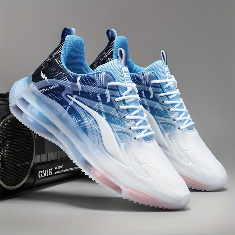 Men??s Trendy Street Style Running Shoes With Shock Absorbing, Comfy Non Slip Lace Up Durable Sneakers For Men??s Outdoor Activities - Image 2