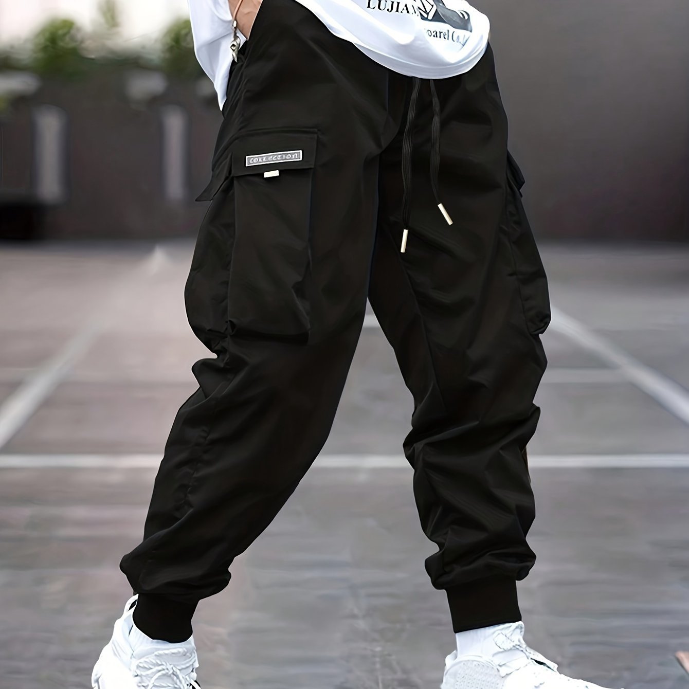 Trendy Men??s Casual Cargo Pants With Pocket, Men??s Outfits For Spring And Autumn - Image 4