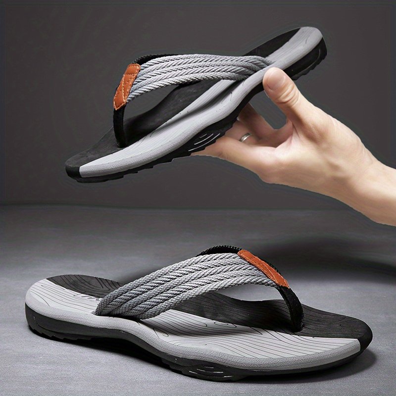 Men??s Trendy Outdoor Beach Slip On Strap Flip Flops, Casual Outdoor Slippers With Assorted Colors - Image 2