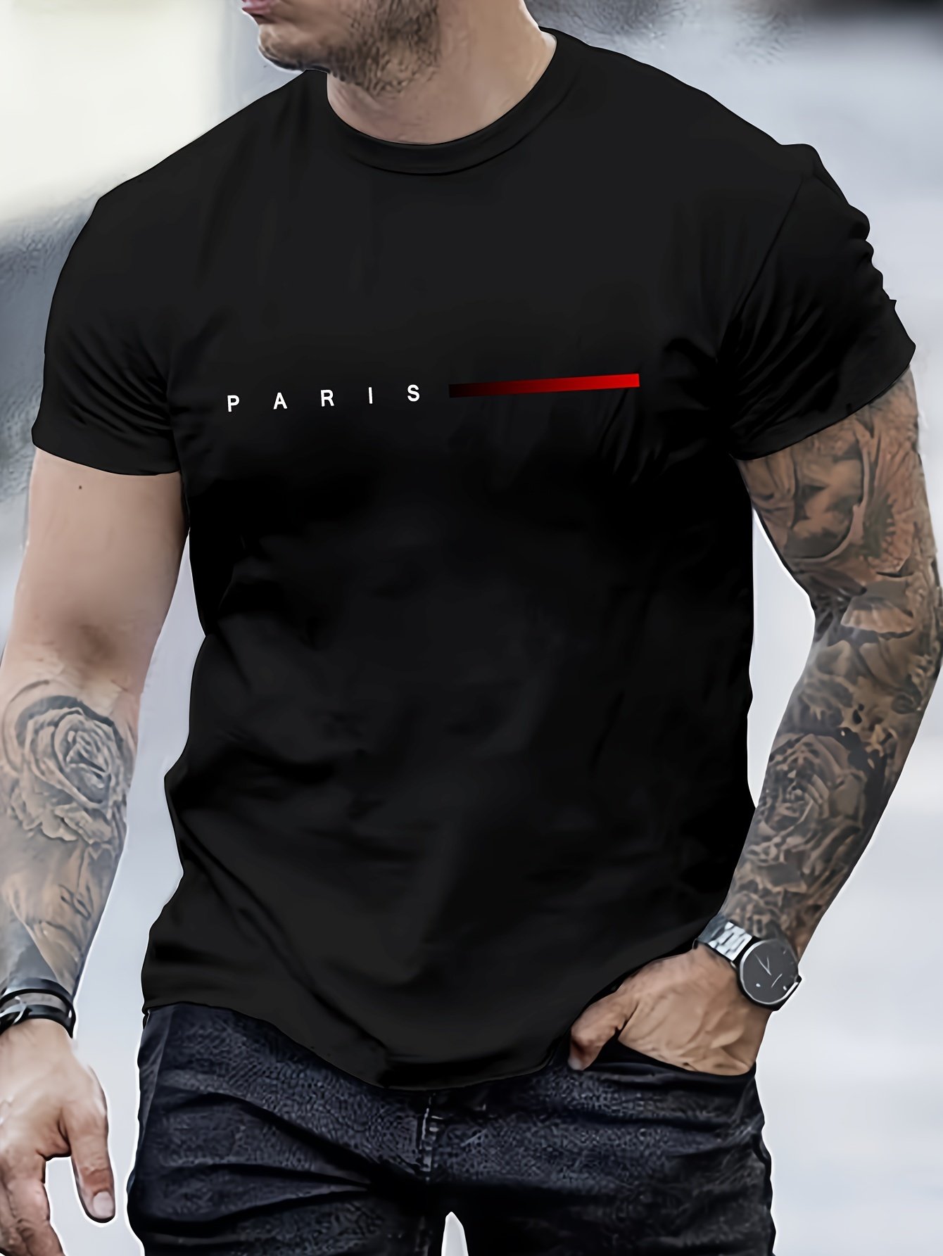 Creative Letter Print, Men??s Graphic Design Crew Neck T-shirt, Casual Comfy Tees For Summer, Men??s Clothing Tops For Daily Gym Workout Running