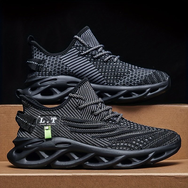 Men??s Blade Sneakers, Breathable Shock Absorption Running Shoes Lightweight Non-Slip Shoes For Jogging Tennis Gym, Walking Sneakers, Athletic Shoes - Image 5