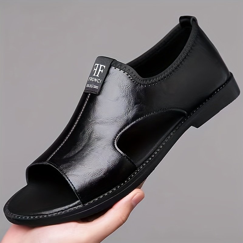 Plus Size Men??s Open Toe Breathable Sandals, Comfy Non Slip Rubber Sole Casual Durable Beach Water Shoes, Men??s Footwear - Image 3
