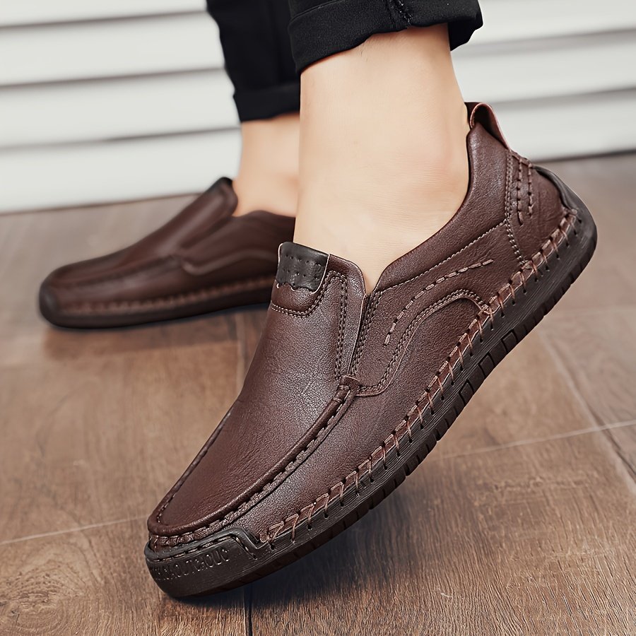 Men??s Stitching Casual Loafers, Breathable Wear-resistant Anti-skid Slip On Shoes For Outdoor Walking Driving, Spring Summer And Autumn - Image 13